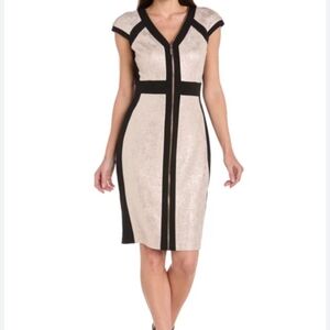 Black and Rose Gold Women's Dress